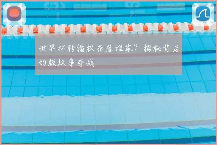 世界杯转播权花落谁家？揭秘背后的版权争夺战
